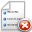 delete, list icon