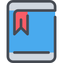 bookmark, device, mobile, seo, smartphone svg vector icon