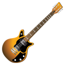 brown, guitar icon