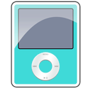 3g, apple, ipod, nano, teal icon