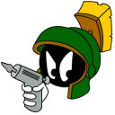 marvin,martian,angry,with,gun icon