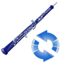 oboe,refresh,instrument,reload icon