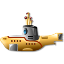 submarine, yellow icon