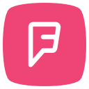 foursquare, media, social svg vector icon
