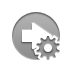 arrow,right,gear icon
