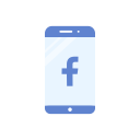 facebook logo, iphone, logo, phone svg vector icon