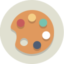 art, painting, palette svg vector icon