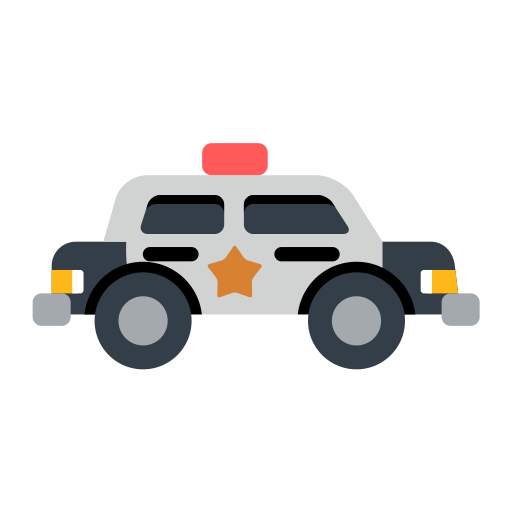 Police Car svg vector icon