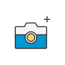 add, camera, photo, upload svg vector icon