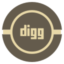 digg, media, social, vintage svg vector icon