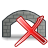 bridge,stone,delete,del,remove icon