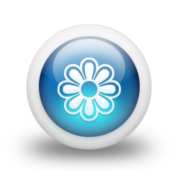 glossy,blue,orb icon