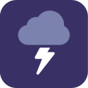 storm, thunder, weather svg vector icon