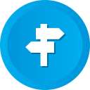 crossroads, direction, location, navigation, sign svg vector icon