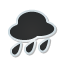 rain, sticker, weather icon