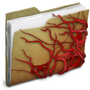 folder,red,weed icon