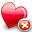 delete, favorites icon