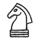 business, chess, strategy svg vector icon