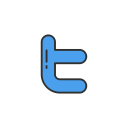 social media, twitter, twitter button, twitter logo svg vector icon