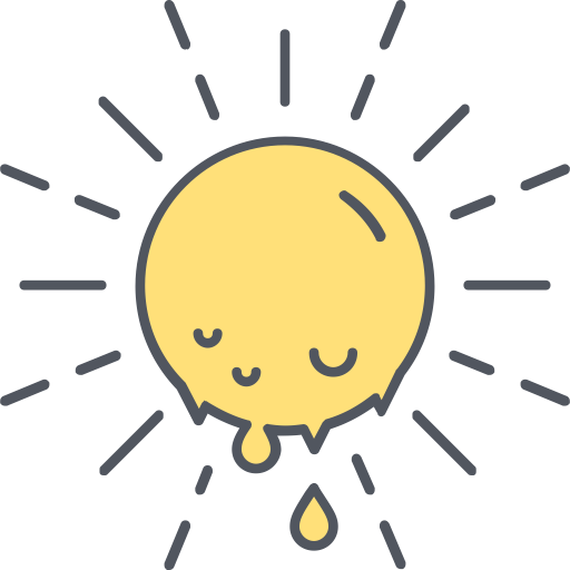 Sunny svg vector icon