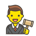 1, judge, man svg vector icon