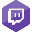 game, gamer, hexagon, media, social, social media, twitch svg vector icon