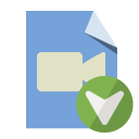 file,type,video,down icon