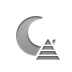 moon,pyramid icon
