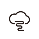 cloudy, tornado, weather svg vector icon