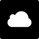 cloud, media, social, square svg vector icon