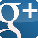 googleplus,gloss,blue icon