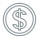 currency, dollar, money, sign, usd svg vector icon