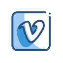 media, network, social, vimeo svg vector icon