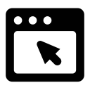 application, window svg vector icon