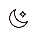 moon, night, weather svg vector icon