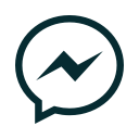 chat, communication, facebook, messenger svg vector icon