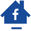 facebook, home, house, social svg vector icon