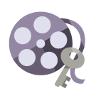 film,reel,key icon