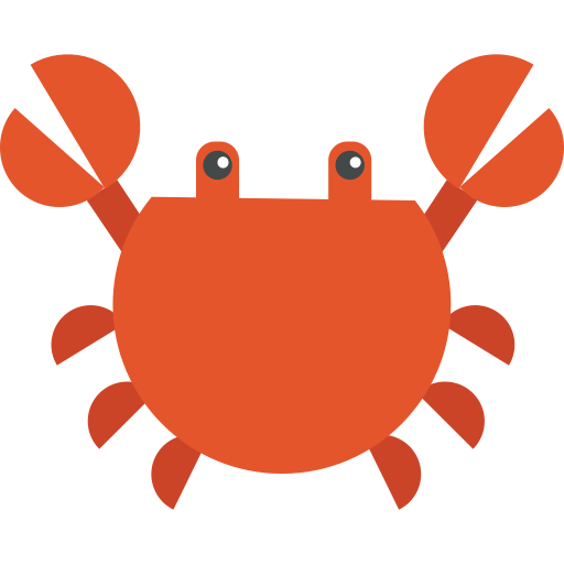 Crab svg vector icon