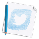bird, color pencil, colour pencil, hand drawn, hand-drawn, media, network, page, paper, pencil, social, twitter icon