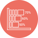 analytics, bar chart, chart, diagram svg vector icon