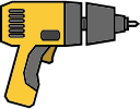drill, driller, maintenance, repair, tools svg vector icon