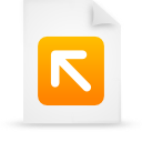 document, file, orange, paper icon
