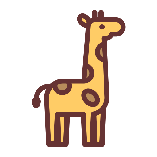 Giraffe svg vector icon