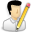 edit, male, man, user icon