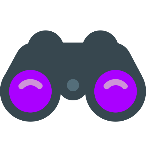 Binoculars svg vector icon