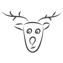 christmas, deer, noel, santa, winter, xmas svg vector icon