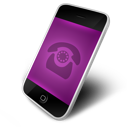 phone, purple icon