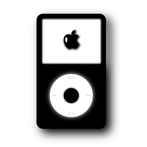 ipod,video,black icon