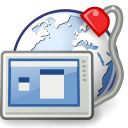 desktop, preferences, remote svg vector icon
